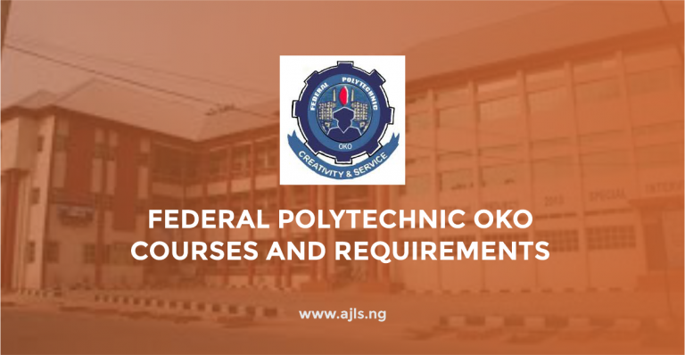 Federal Polytechnic Oko Courses