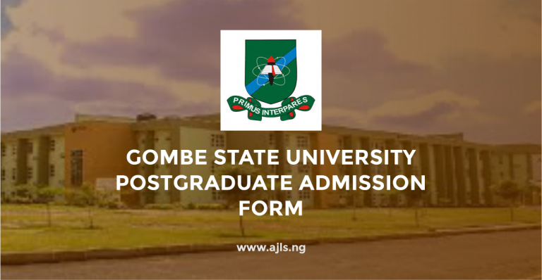 Gombe State University Postgraduate Admission Form