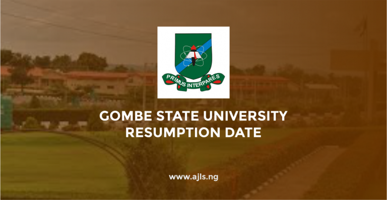 Gombe State University Resumption Date