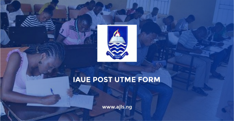 IAUE Post-UTME Form