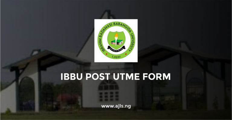 IBBU Post UTME Form