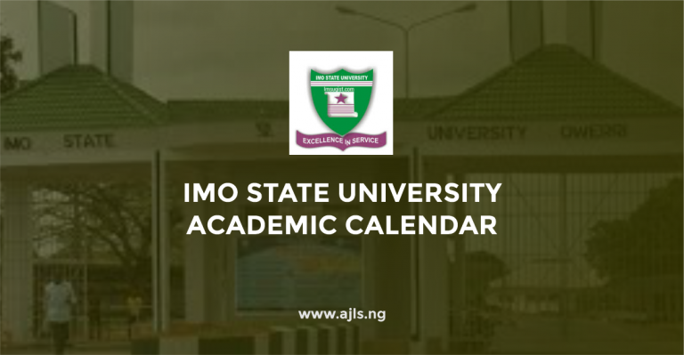 Imo State University Academic Calendar