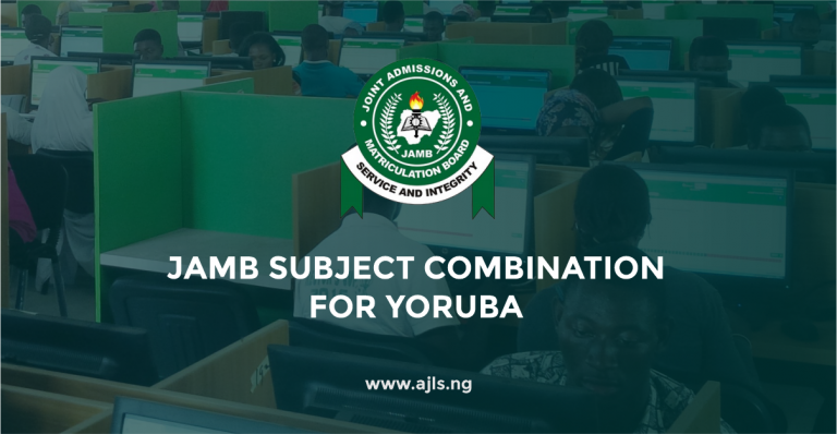 JAMB Subject Combination for Yoruba