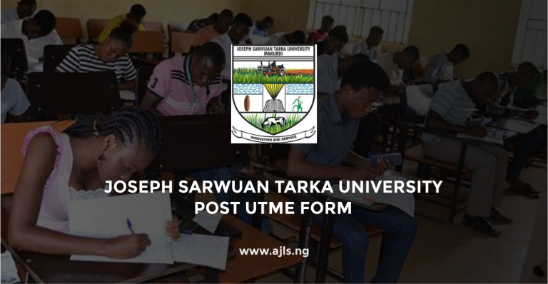 Joseph Sarwuan Tarka University Post UTME Form