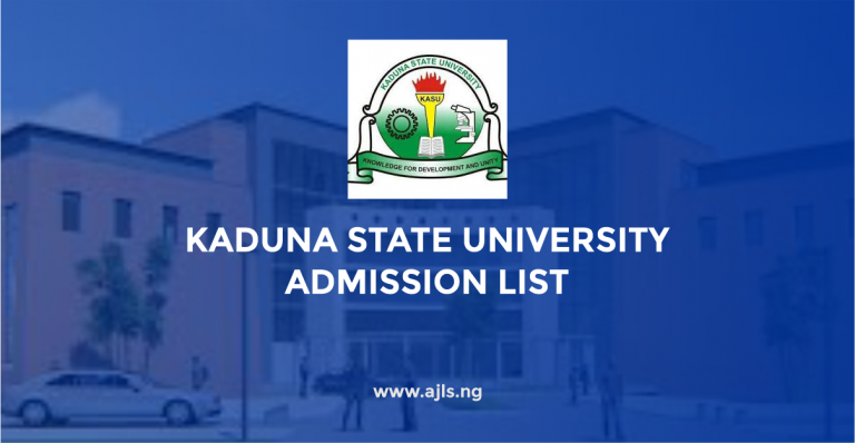 Kaduna State University Admission List