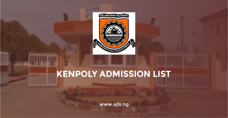 KENPOLY Admission List