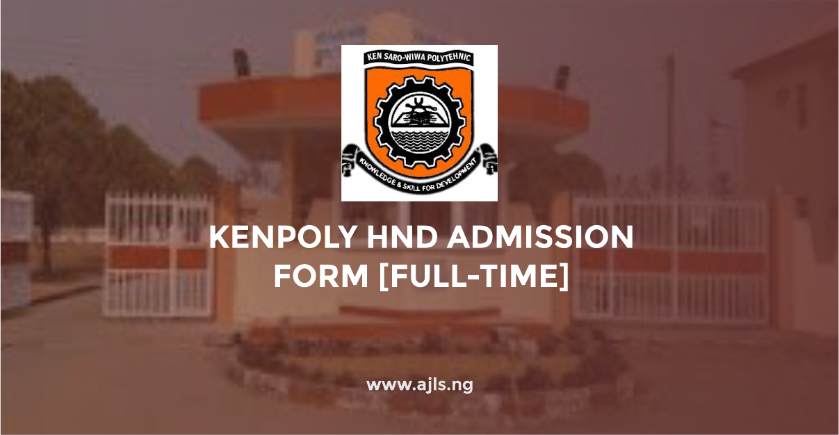 KENPOLY HND Admission Form