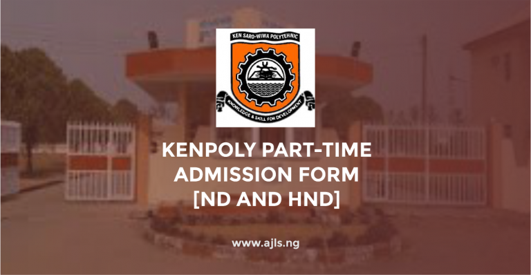 KENPOLY Part-Time Admission Form