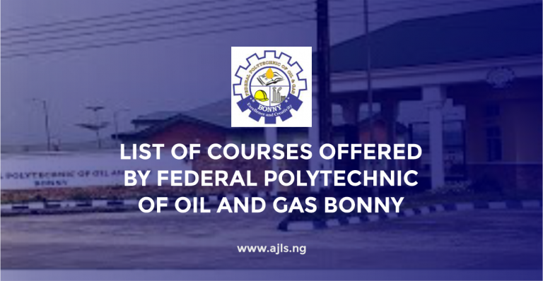 Federal Polytechnic of Oil and Gas Bonny Courses