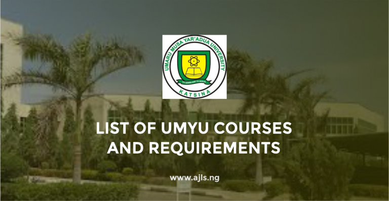 UMYU Courses and Requirements