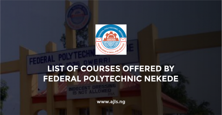 Federal Polytechnic Nekede Courses