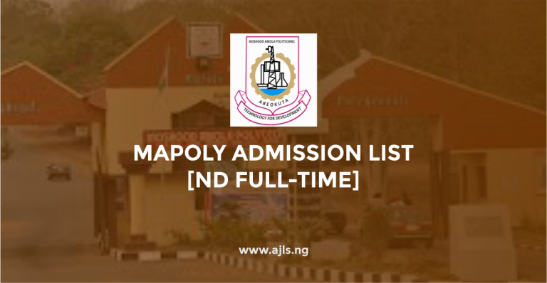 MAPOLY Admission List