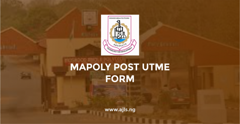 MAPOLY Post UTME Form