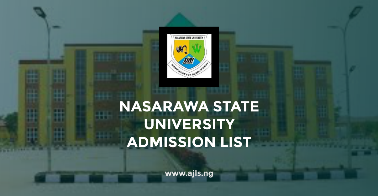 Nasarawa State University Admission List