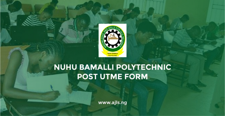 Nuhu Bamalli Polytechnic Post-UTME Form