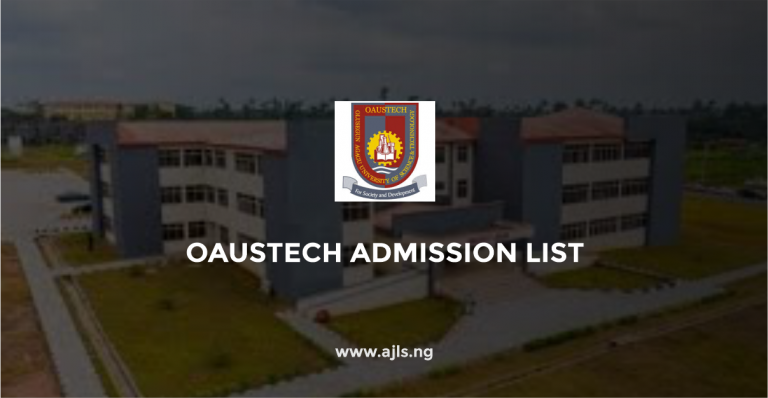 OAUSTECH Admission List