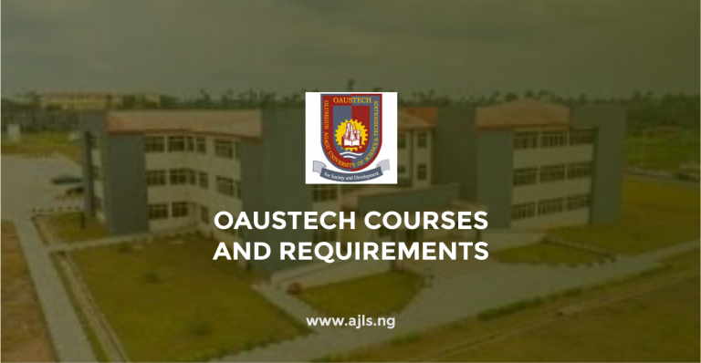 OAUSTECH Courses and Requirements