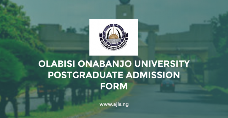 OOU Postgraduate Admission Form