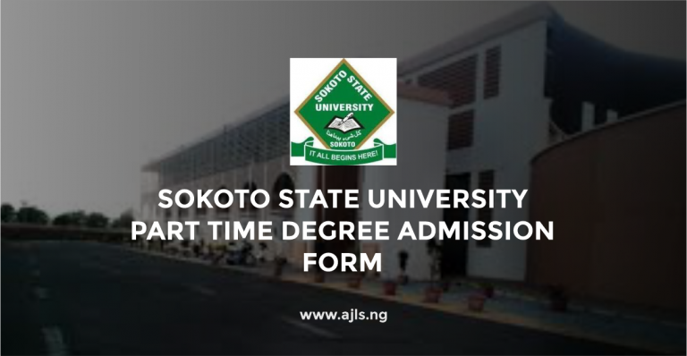 Sokoto State University Part Time Degree Admission Form