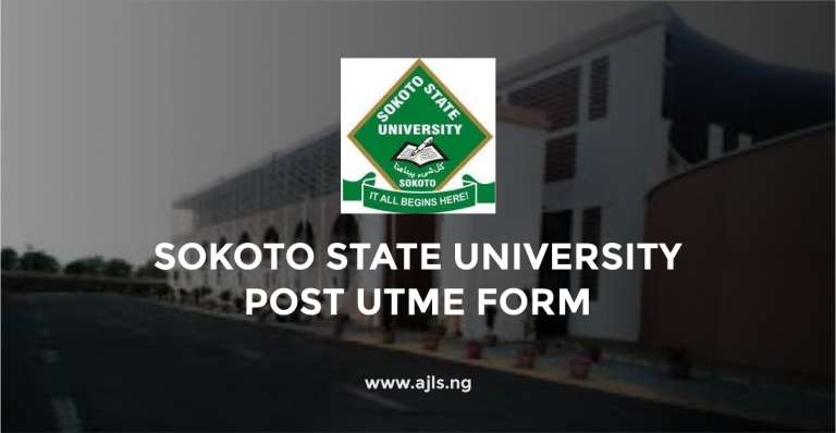 Sokoto State University Post UTME Form