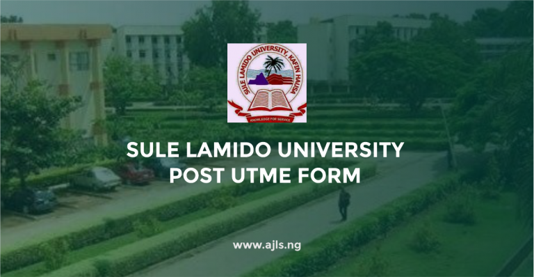 Sule Lamido University Post UTME Form