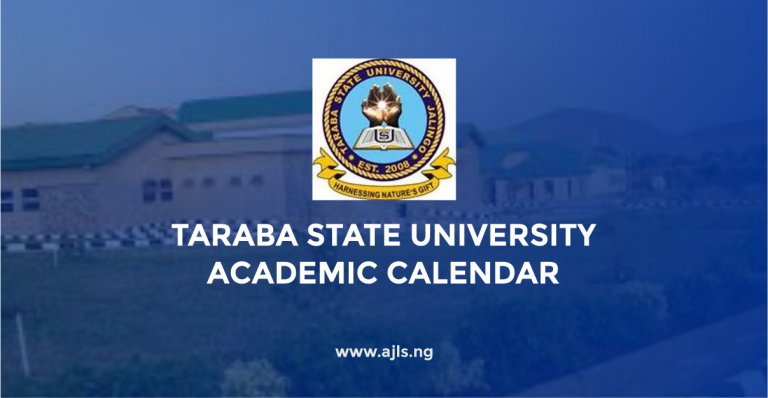 Taraba State University Academic Calendar