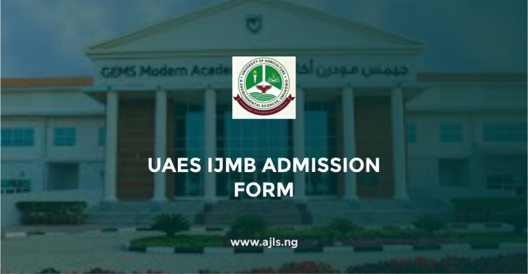 UAES IJMB Admission Form