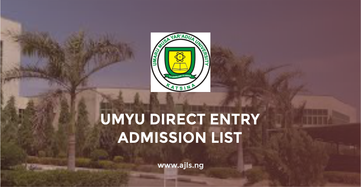 UMYU Direct Entry Admission List