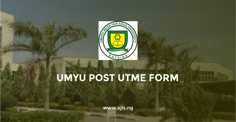 UMYU Post UTME Form