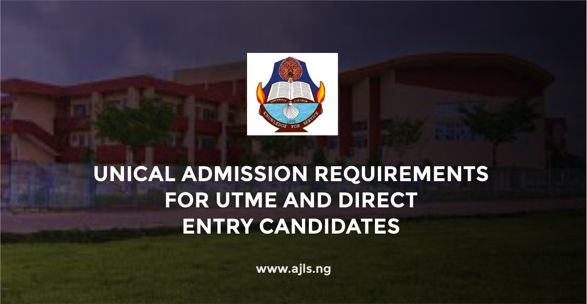 UNICAL Admission Requirements