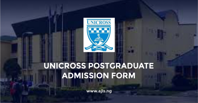 UNICROSS Postgraduate Admission Form
