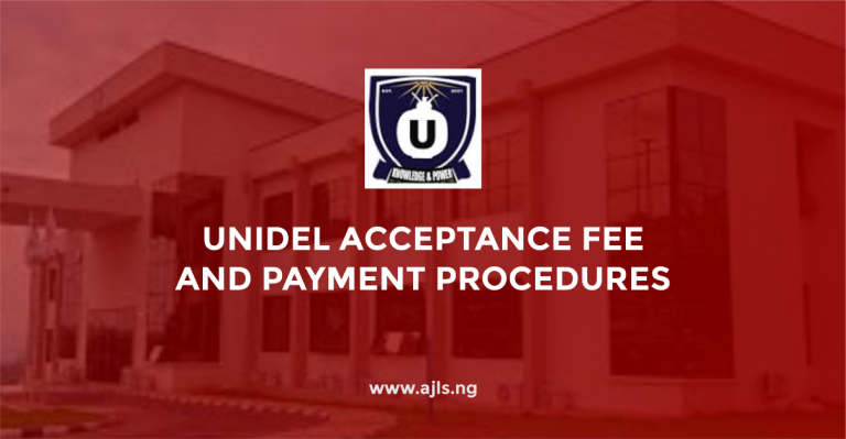 UNIDEL Acceptance Fee and Payment Procedures