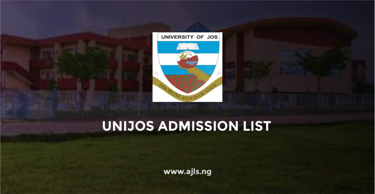 UNIJOS Admission List