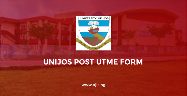 UNIJOS Post-UTME Form