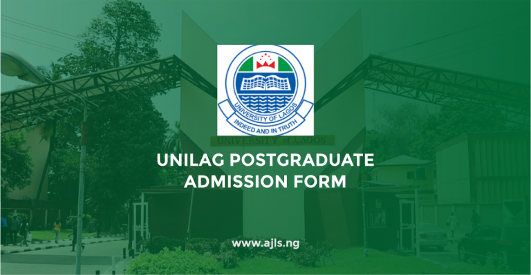 UNILAG Postgraduate Admission Form