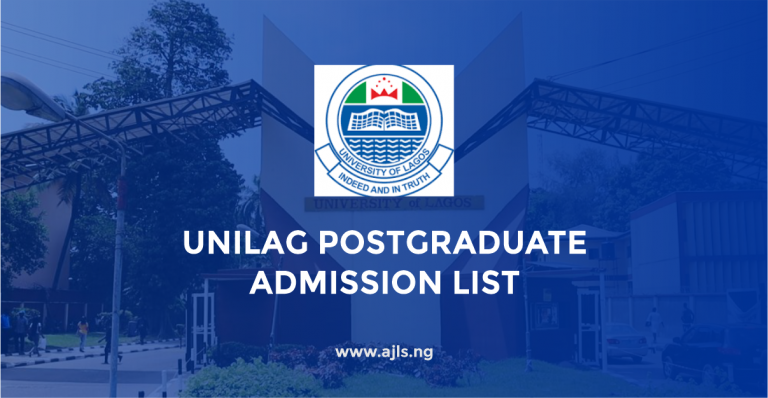UNILAG Postgraduate Admission List