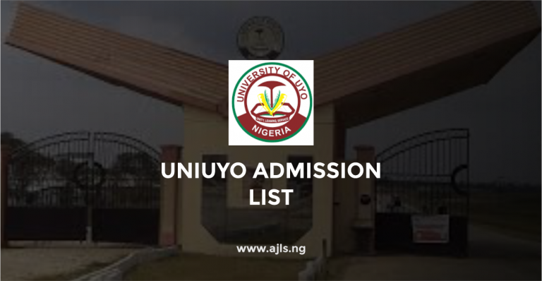 UNIUYO Admission List