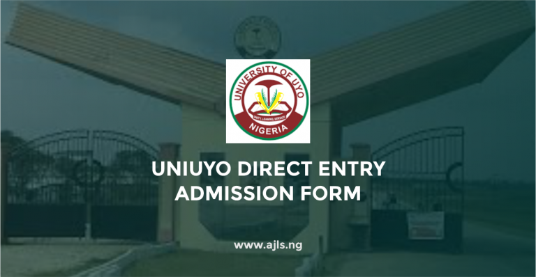 UNIUYO Direct Entry Admission Form