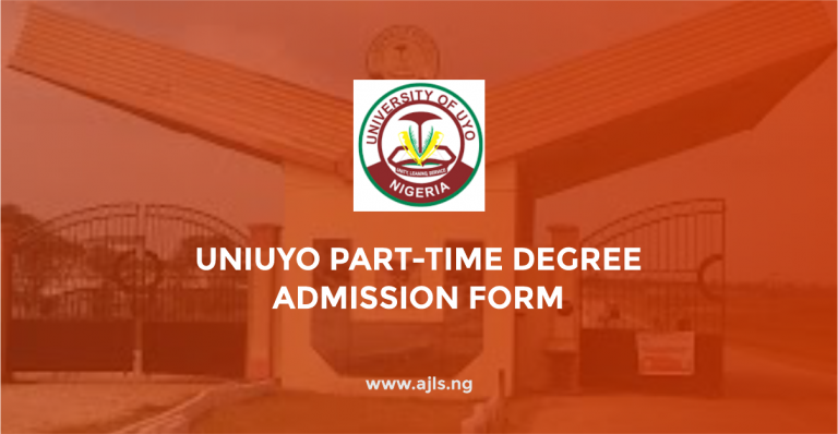 UNIUYO Part-Time Degree Admission Form