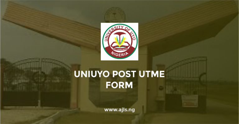UNIUYO Post UTME Form