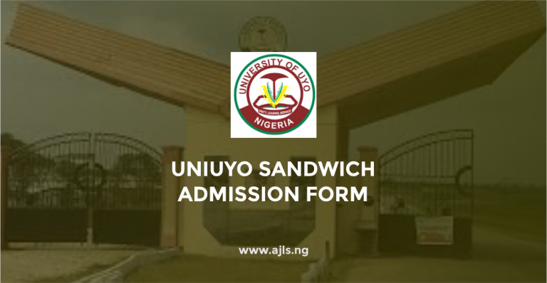 UNIUYO Sandwich Admission Form