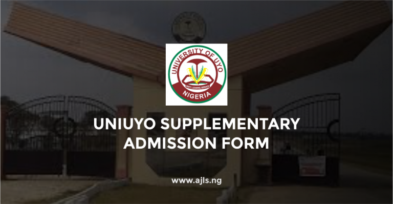 UNIUYO Supplementary Admission Form