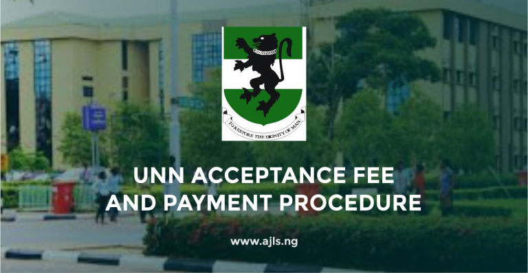 UNN Acceptance Fee and Payment Procedure