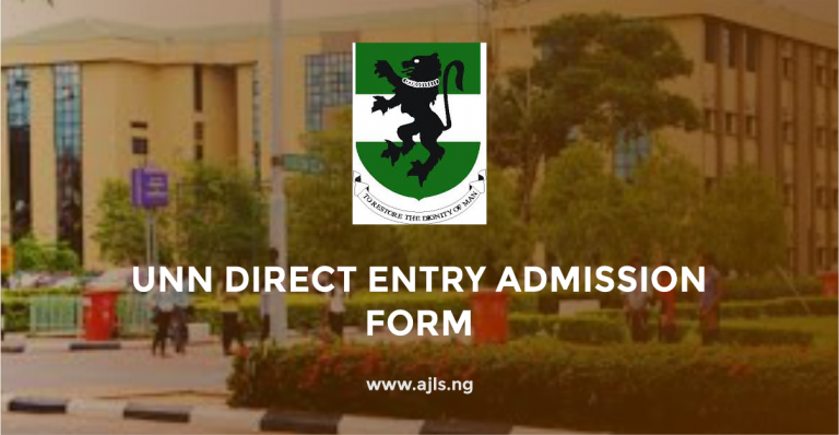 UNN Direct Entry Admission Form