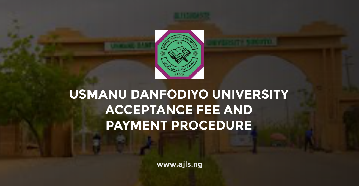 Usmanu Danfodiyo University Acceptance Fee