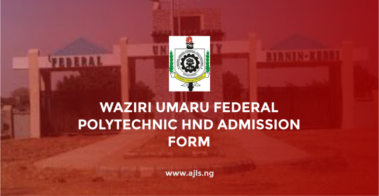 Waziri Umaru Federal Polytechnic HND Admission Form