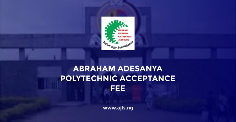 Abraham Adesanya Polytechnic Acceptance Fee