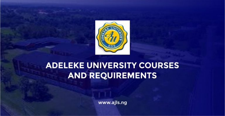 Adeleke University Courses and Requirements