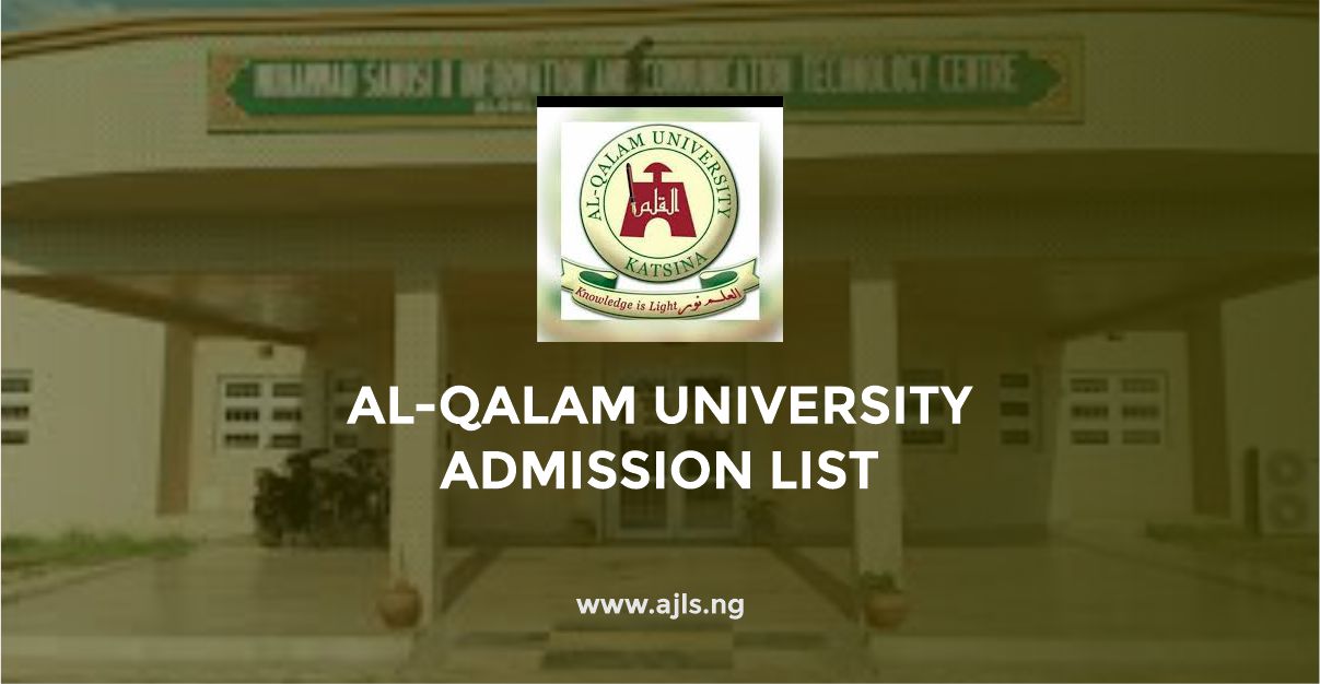 Al-Qalam University Admission List