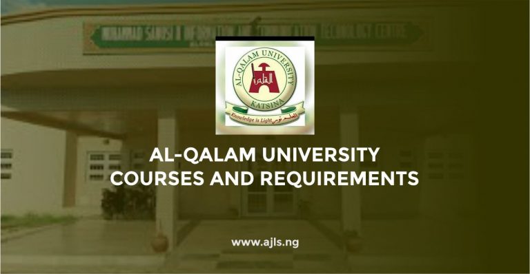 Al-Qalam University Courses and Requirements